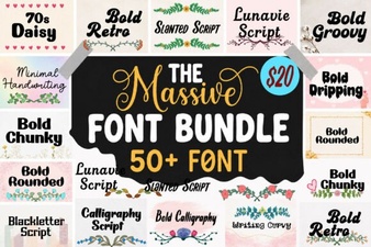 The Massive Mega Bundle Font for Every Creative Project