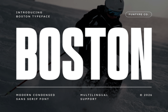 Boston Font – Modern Sans Serif Typeface Free Download
