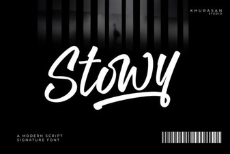 Stowy Font: a Versatile Modern Typeface for Designers