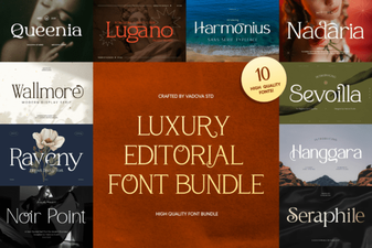 Elegant Editorial Font Bundle for Luxury Design